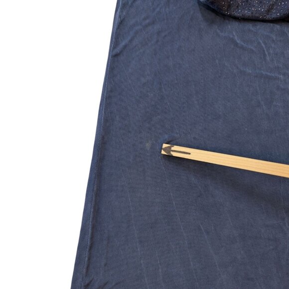 Alex Evenings Maxi Dress Gown Blue Embellished Sleeveless Formal Cocktail Sz 10 - Picture 10 of 11